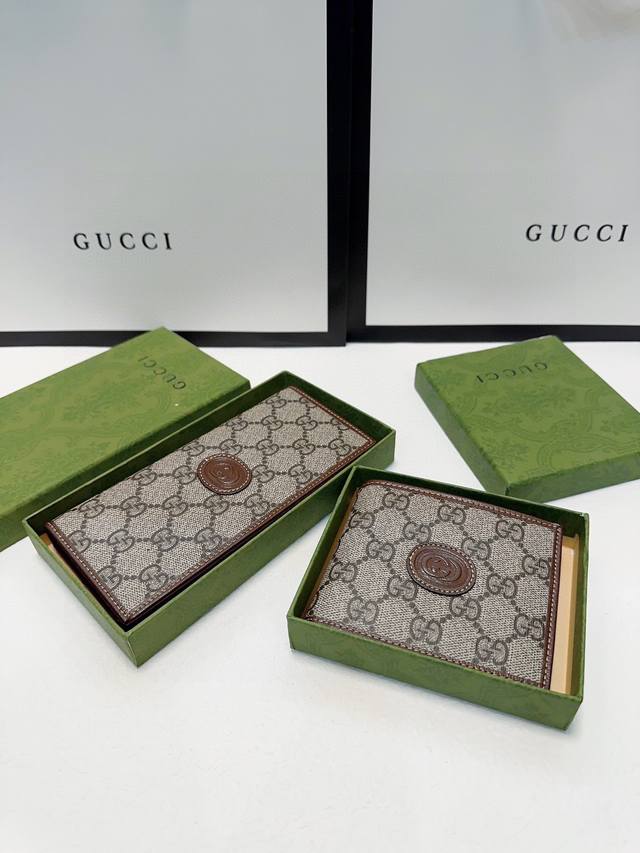 短 P120长 P140颜色 咖尺寸 短12X10长19X10古琦专柜款男士短款对折一比一Pvc配皮手感无敌简约大气男士必备