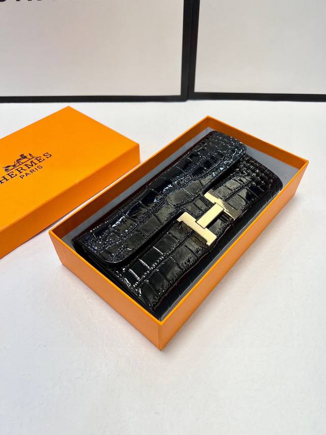 P160颜色 黑尺寸 19X10爱马仕款进口鳄鱼纹小牛皮质感一流独一无二风格，实用内阁超美超时尚美女必备单品