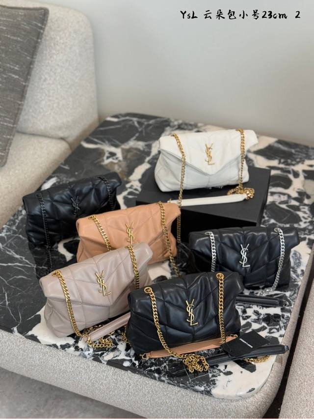 P240 Loulou Puffer Ysl云朵包包 Size: 23*16Xm Loulou Puffer Ysi云朵包包 Loul Ou Puffer 绗缝