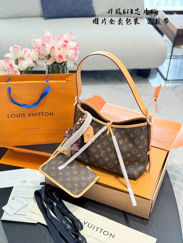 P410 613芯片版 顶级原单 Lv Neverfull火了很多年啦，老花购物袋届也有了新伙伴。Carryall=可以装下你的日常必备物品啦 单肩、腋下、手拎