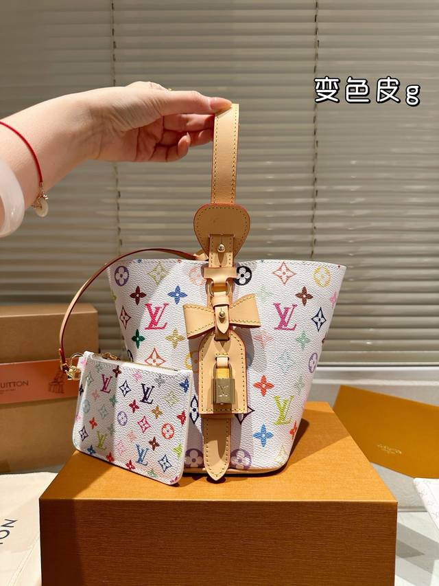 P290 顶级变色皮 配礼盒新品 Lv专柜最新款All In Bb手提包 预测即将是下一个大爆款 尺寸17.19