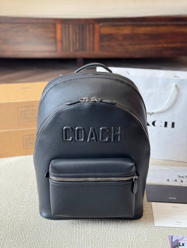 牛皮版本 P270 Coach 蔻驰 League 系列双肩包 新品 League 高颜值男士双肩包 种颜色可选择，通勤休闲也非常适合 内部空间宽敞，可以随意摆