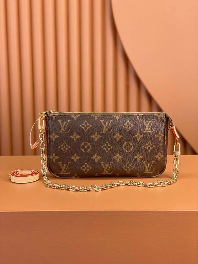 p110M82766 老花 皮料是意大利A级皮料是在于品质、五金、面料、手工、油边、A级出品、图片跟产品一致丶配全套包装.尺寸:23.5X13.5X4Cm