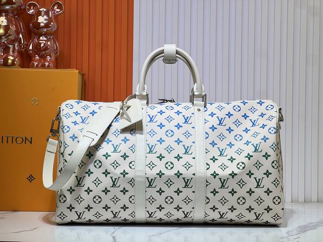 批270新款到货 M13745 41416 渐变三彩 系列Lv2025春夏和村上隆联名款 时尚就是一个轮回 庆祝联名20周年 尺寸：50.0X29.0X23.0