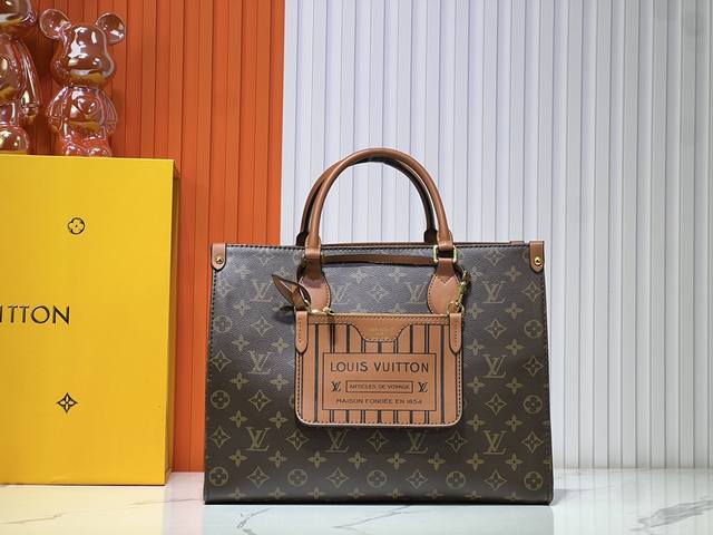 批210M44571 M45039中号号 老花梅红 老花卡其 老花棕色 老花黑新版本 极具传奇色彩的Onthego 手袋： 总是能够满足您对手提包的各种需要。