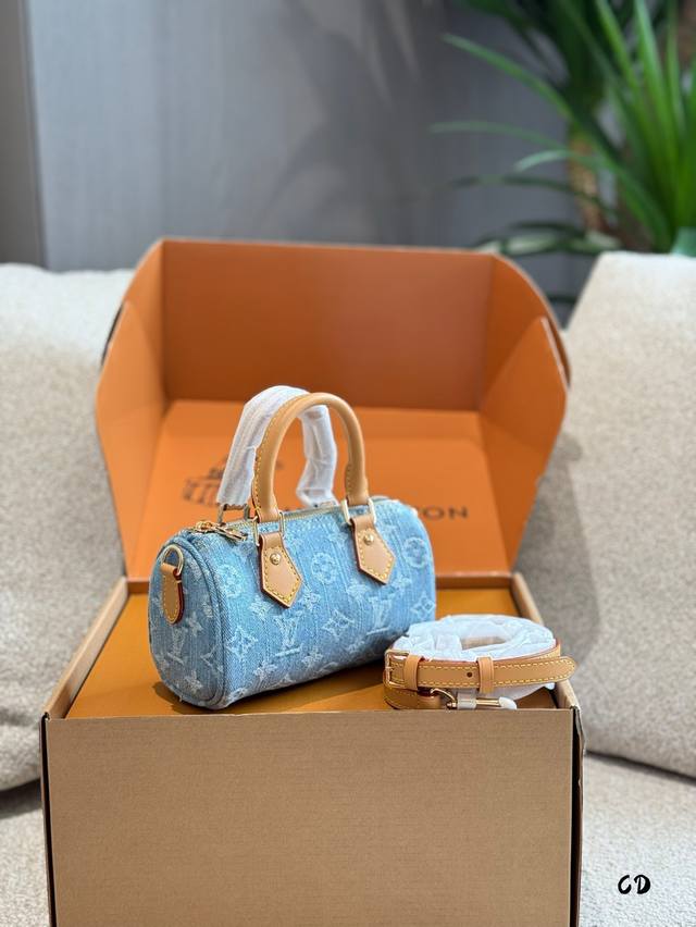 p210升级版 lv丹宁Nanospeedy系列太爱了吧嗣 Lv的牛仔Nano Speedy真的好爱 lv 丹宁牛仔Nano 24新款 牛仔蓝一整个夏日清凉系列