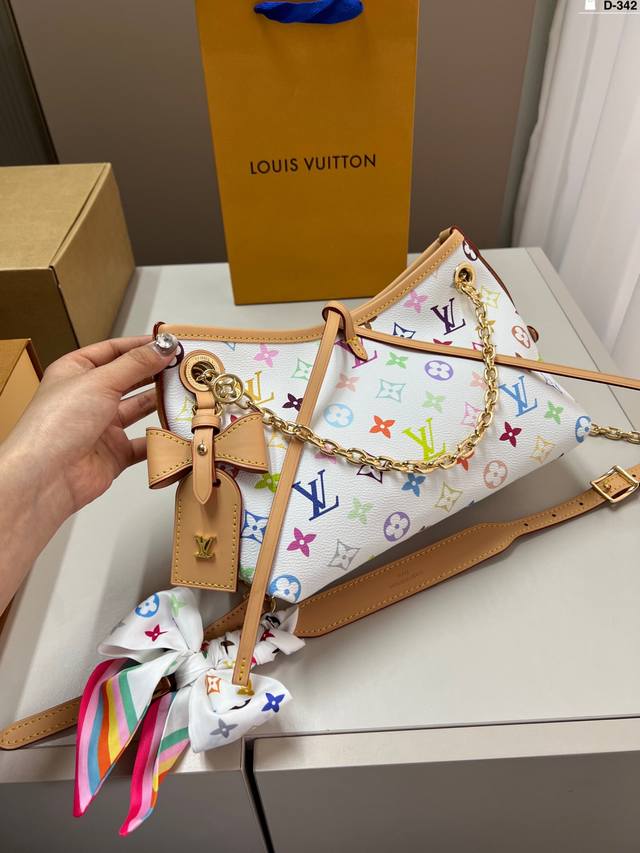 p260 lv路易斯威登Carryallbb购物袋 手提单肩斜挎托特包新款购物袋 d-342尺寸26×16折叠盒飞机盒