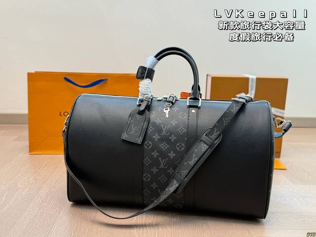 p470 lvkeepall 新款旅行袋大容量 度假旅行必备 时尚达人必备单品之一 实物绝对惊艳到你 尺寸50 28