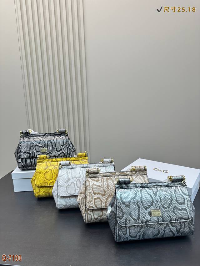 p180 配礼盒 杜嘉班纳 手提包 西西里手提包 简单时尚 打造优雅造型 尺寸25.18