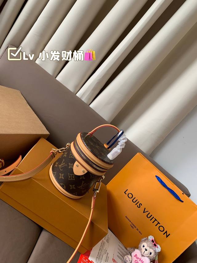 p240 顶级原单 牛皮 全钢五金 2024最新款小发财桶 Lv Canne|发家致富第一-步■入个Lv发财桶使用率100%的这款Lv圆桶 怪不得总有人说它是“