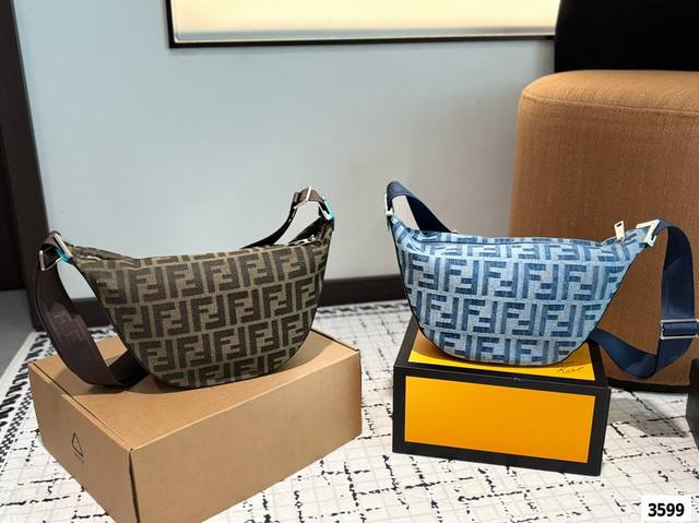 p180 配盒子 芬迪 月牙包 Fendi 复古优雅 满满的高级感 大小适中 容量感人 休闲正装皆可轻松驾驭 尺寸20.14