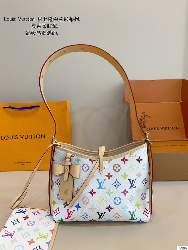 p230配礼盒. lvcarryall 白三彩.. 新款购物袋 背上秒变气质女神 容量杠杠的 日常出街完全拿捏！ 时尚又不失优雅。 尺寸：23*10*20Cm