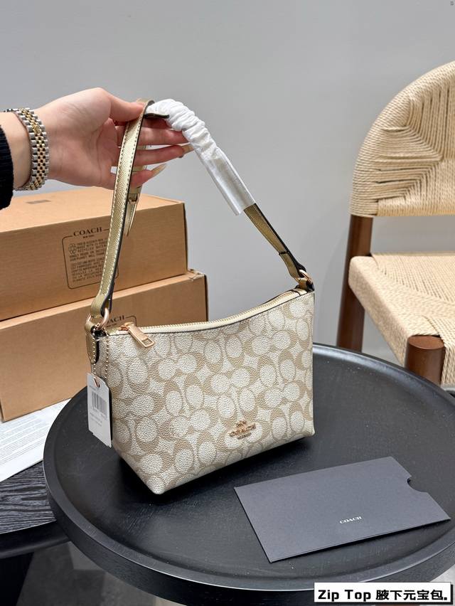 p110飞机盒 size:22.18Cm coach蔻驰 新款饭盒包元宝包 coach | 新品 Zip Top腋下包 首发最最新款Zip Top拉链,香槟金, p110飞机盒 size:22.18Cm coach蔻驰 新款饭盒包元宝包 coach | 新品 Zip Top腋下包 首发最最新款Zip Top拉链,香槟金,