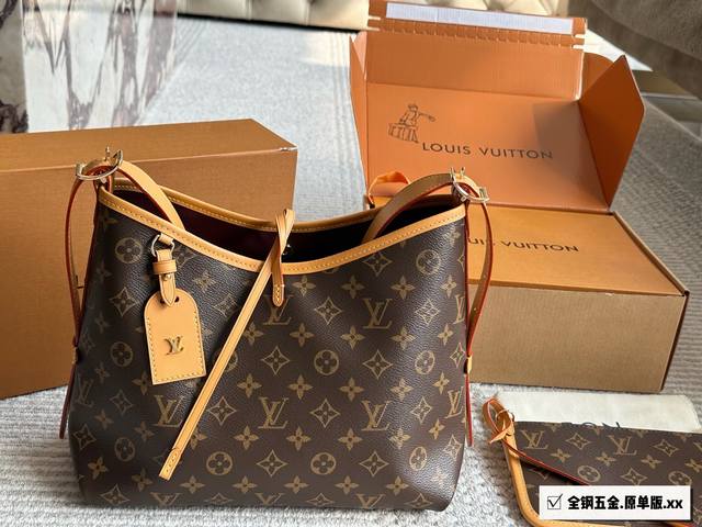 p400 芯片版 顶级原单 Lv Neverfull火了很多年啦，老花购物袋届也有了新伙伴。Carryall=可以装下你的日常必备物品啦 单肩、腋下、手拎、斜挎
