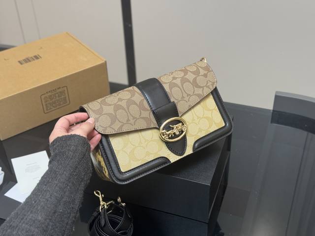 ￥230 配折叠盒飞机盒 蔻驰 酒神Tabby 配置双肩带 原版材质！ size：27*15Cm