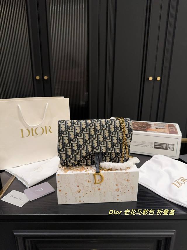 p180折叠盒尺寸21.14 迪奥Dior老花马鞍包 woc单肩包链条包