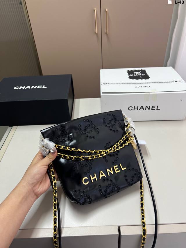 小P220 chanel香奈儿垃圾袋 很耐造 更酷噢高级感拉满 l-40尺寸30×30/15×18折叠盒飞机盒