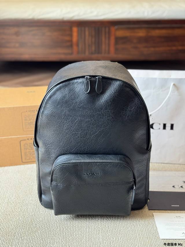 牛皮版本 P200 coach 蔻驰双肩包Jordyn 多功能槽能放置小物品 翻盖搭扣与抽绳结合 正面能放置最大号的手机 可容纳市面上最大的笔记本电脑 帅气时髦