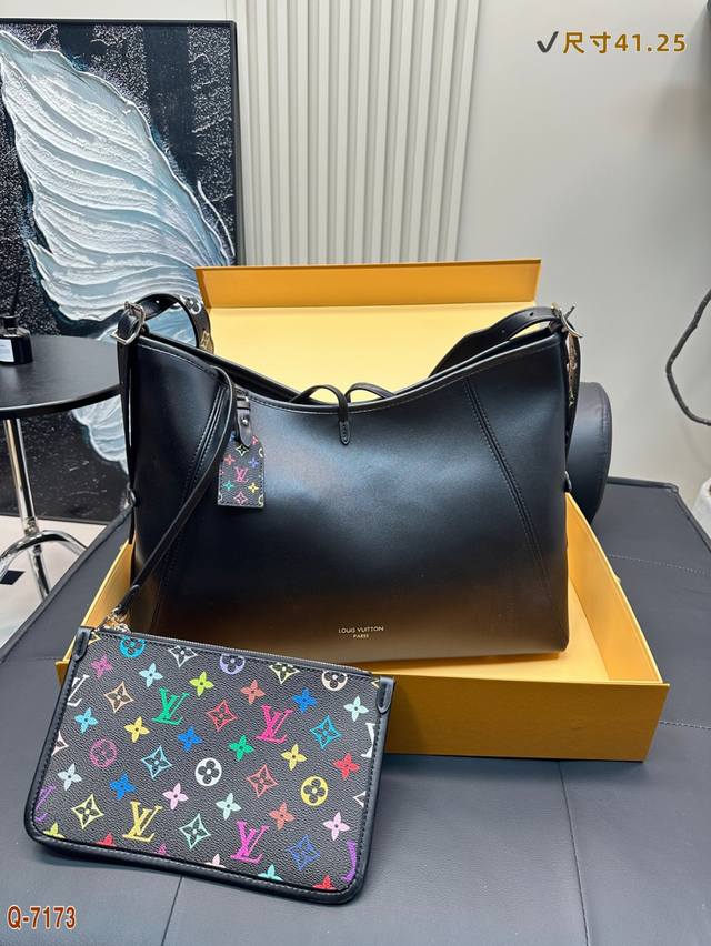 p210 配折叠盒 lvcarryallbb黑武士新款购物袋 背上秒变气质女神 气质男大 容量杠杠的 日常出街完全拿捏！ 时尚又不失优雅。 尺寸：41.25