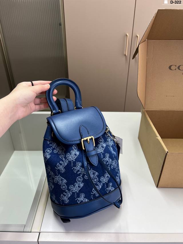 p200 coach/蔻驰抽绳水桶 dempsey提花水桶包 d-322尺寸16×20飞机盒