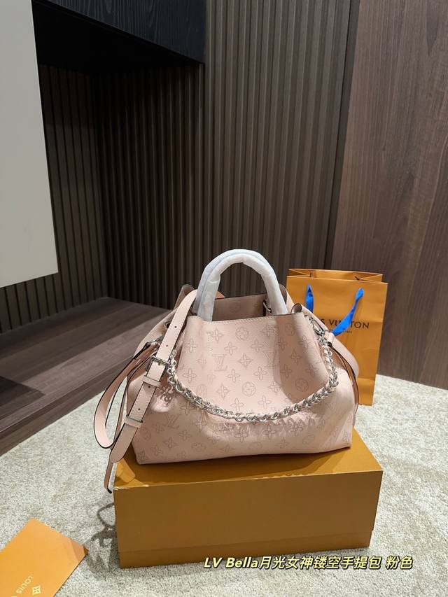 p270折叠盒尺寸32.24 lv Bella月光女神镂空手提包 托特包