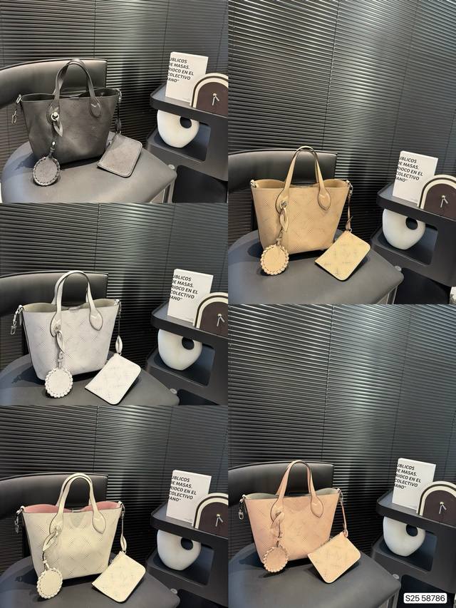 p210 Lv必买包款|Lv水桶包为数不多越看越耐看的包包 拥有超精细打孔的镂空感喜欢高级|不易撞款|柔软细腻| 轻便 易打理包包的女生，此款比入手 尺寸：20