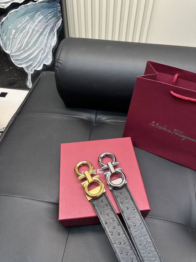 升级版 P160 菲拉格慕！ ！高版本！！全钢带头！ 腰带「嘿哈 」 原单牛皮皮带～热门款 皮带里面最火的啦～质量很好 全套包装！五金绝对不褪色 皮带头和专柜一