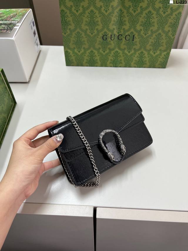 p180 酷奇Gucci Dionysus 酒神包 超多背法 可单肩 可斜挎 可手提 高级又百搭随意搭配都很时髦 l-223尺寸16×10折叠盒飞机盒