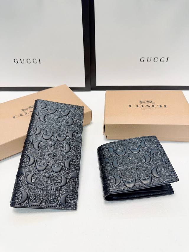 短P140长P160颜色 黑尺寸 长19X10短11X10蔻驰西装夹专柜同步定制面料男士商务休闲必备