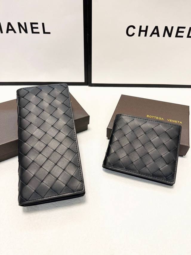 短P130长P140颜色 黑尺寸 19X10 12X10Bv专柜款金典羊皮短长款对折一比品一质里外羊皮手工织编手感超赞[得意]