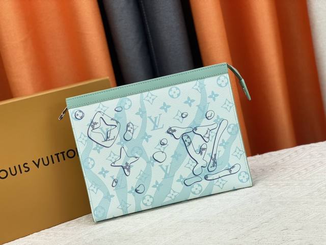 p160 升级 原版 M61692 水滴浅兰 M22763 M80460 M80803 Pochette Voyage 中号手拿包、本款 Pochette Vo