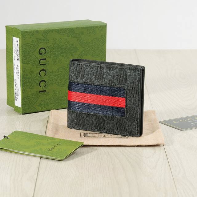 短P120颜色 咖尺寸 短12X10古琦专柜款男士短款对折一比一Pvc配皮手感无敌简约大气男士必备