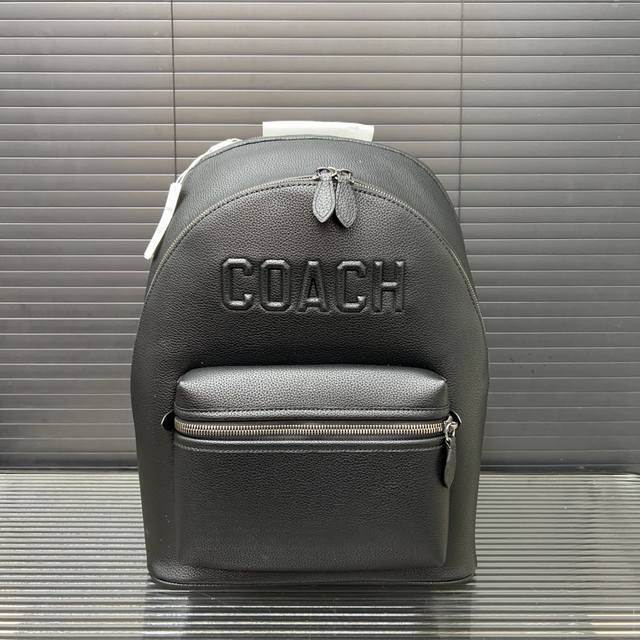 p270 Coach 蔻驰 west32 标志印花双肩包 男士大容量背包 电脑包 经典Logo搭配原厂工艺材质 休闲百搭 采用精湛镶嵌细工，实物拍摄 原厂原版面