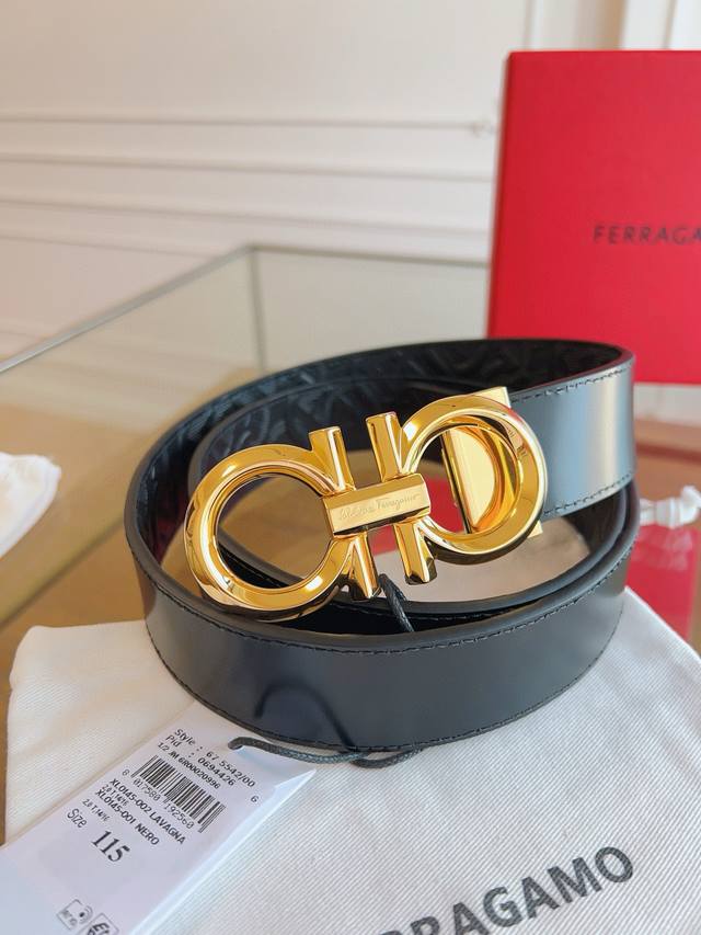 p210 菲拉格慕 专柜现售3.5Cm 原厂皮料.精密黄铜五金、正品厂钢扣！原版搭配、精品 礼品