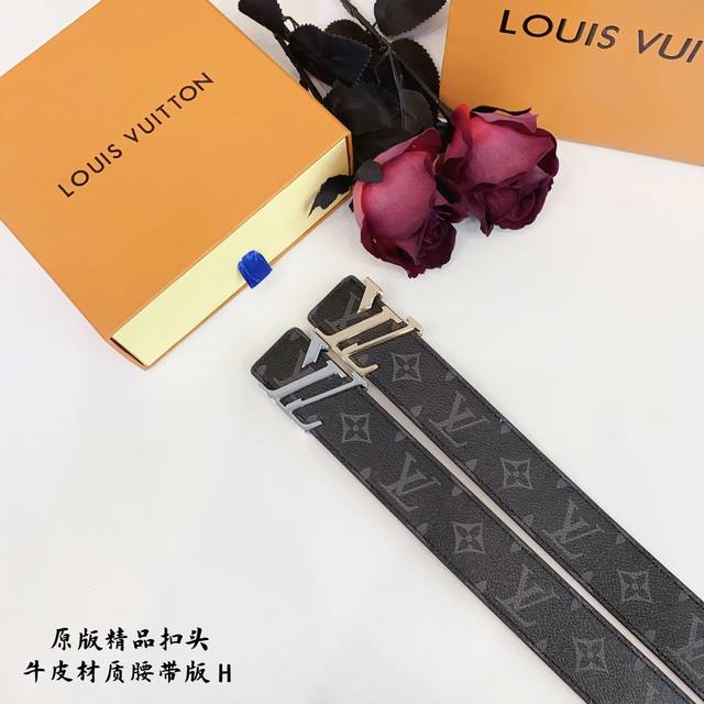 p160 原版品质打孔 品牌：路易L家【男款】 颜色：黑 扣头：金/银 扣头：原版精品纯铜五金扣头 带身：原版牛皮 尺寸：宽约：3.8Cm 长约：95Cm-12