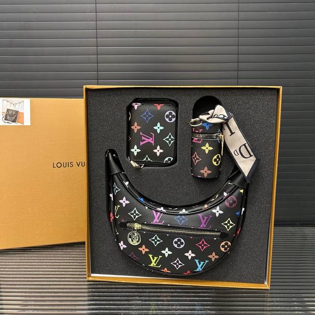 p200 Louisvuitton 路易威登 三合一套盒 单肩 零钱包 卡包 精品百搭款 高品质全套包装 礼盒 礼袋