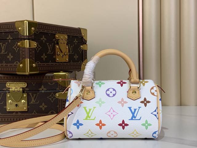 顶级原厂 Turenne Speedy 手袋 M92645 白彩 中古 Monogram 帆布制成的Nano Turenne手袋，散发极致女人味，是您携带日常用