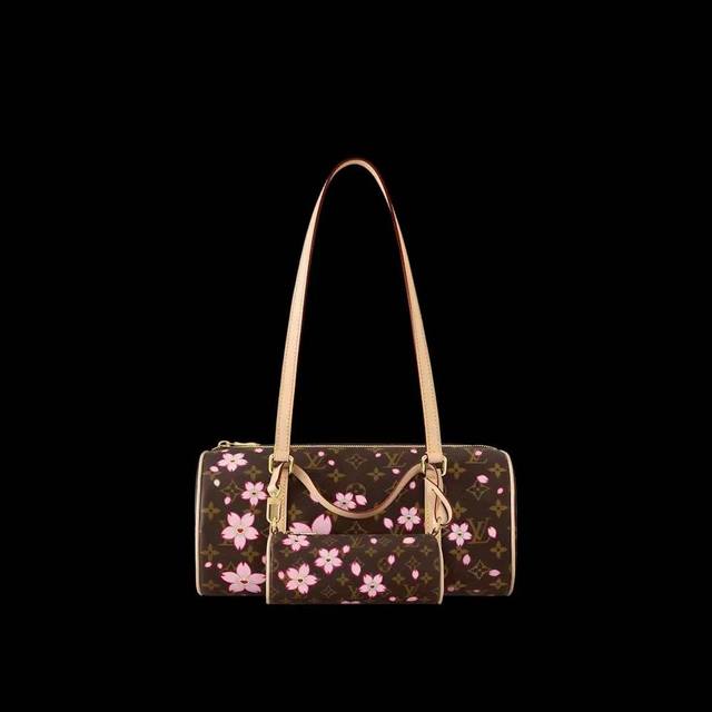 顶级原单 原单加强版 头层皮 半钢芯片 M13097花 正品开发 Louis Vuitton村上隆 2025 樱花正品开发