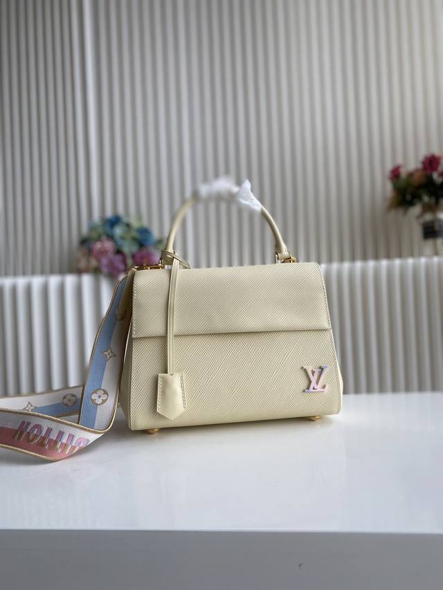 顶级原厂 Cluny Bb 手袋 M59134 渐变粉色 情人节限定款 Cluny 迷你手袋 M22946 Lv Milky Way 系列，为Epi 粒面皮革浸