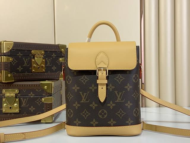 顶级原厂 Soho Mini 双肩包 M14651 老花 复古 以Monogram帆布材质展示的Soho Mini。让人联想到1996年的阿尔勒松背包的小巧而实