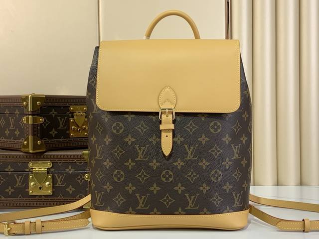 顶级原厂 Soho 双肩包 M14653 老花 复古 从1996年的阿尔勒孔包中受到启发，以利用率高的背包展示的Soho Mm Sogo Mm 。日常和旅行都是