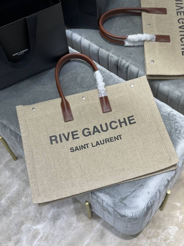 rive Gauche Tote Bag，左岸购物袋，从定制麻布料到五金在到丝印，每一个细节我都要求完美！Zp购入开模定制，说真的，这是我遇到过最难做的一款购物