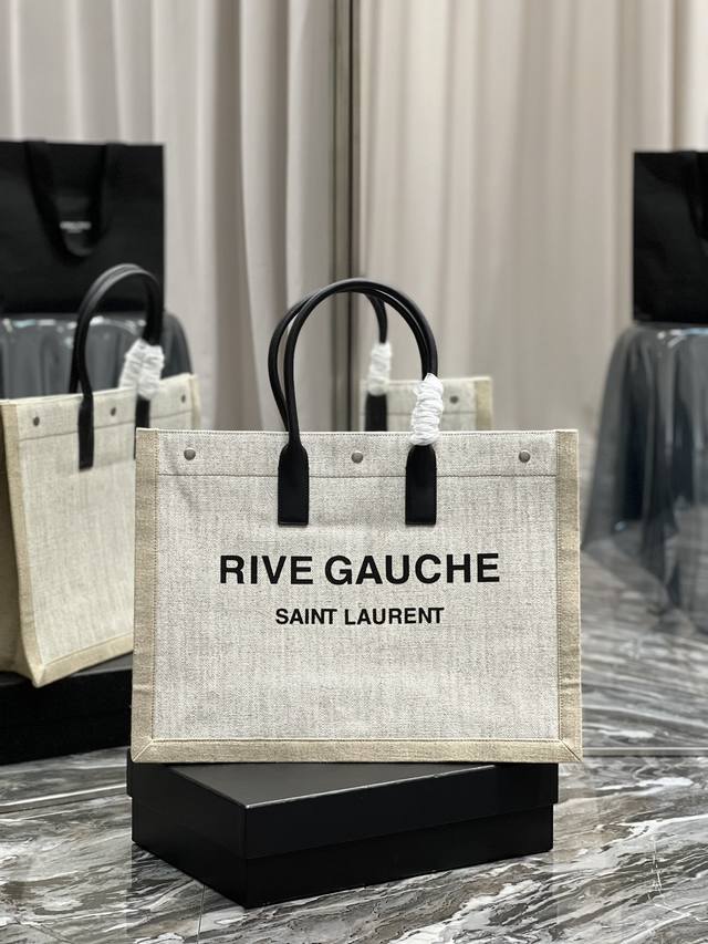 rive Gauche Tote Bag，左岸购物袋，从定制麻布料到五金在到丝印，每一个细节我都要求完美！Zp购入开模定制，说真的，这是我遇到过最难做的一款购物