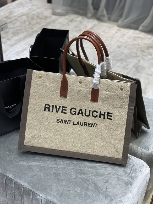 rive Gauche Tote Bag，左岸购物袋，从定制麻布料到五金在到丝印，每一个细节我都要求完美！Zp购入开模定制，说真的，这是我遇到过最难做的一款购物