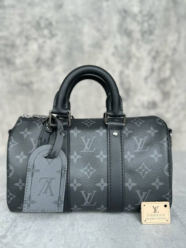 m46271七代料163芯片 Keepall BandoulièRe 25 手袋 越南尾单 独家原厂真皮真料+纯钢原厂五金组装的Zp尾单货 尺寸 X 15 X