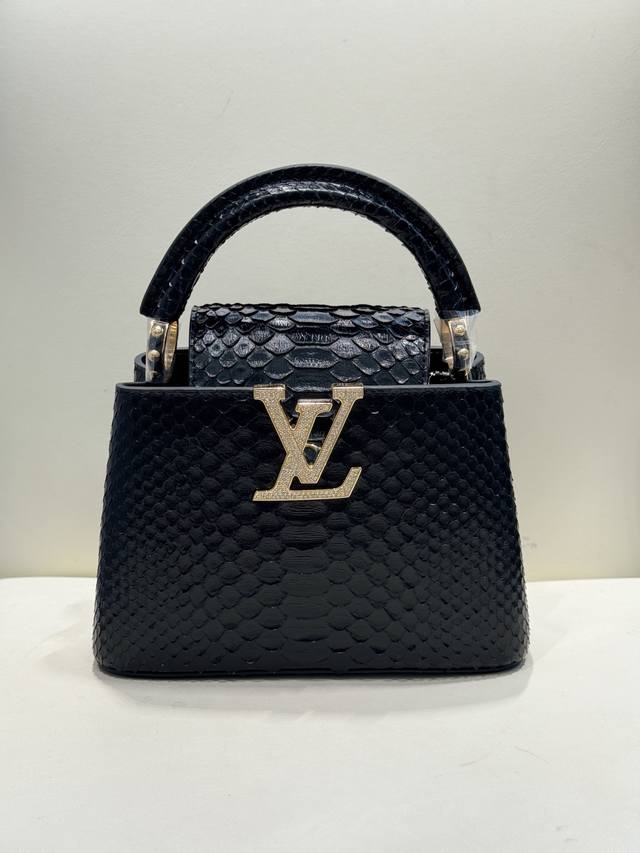 21Cm 带芯片 进口蟒蛇皮 全钢五金配饰 独特精致手工 完美呈现