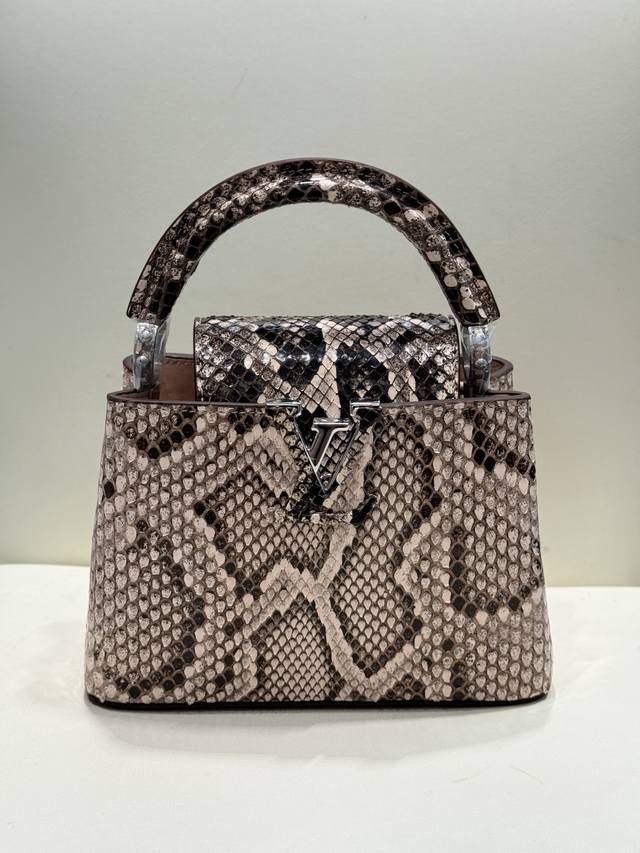 21Cm 带芯片 进口蟒蛇皮 全钢五金配饰 独特精致手工 完美呈现