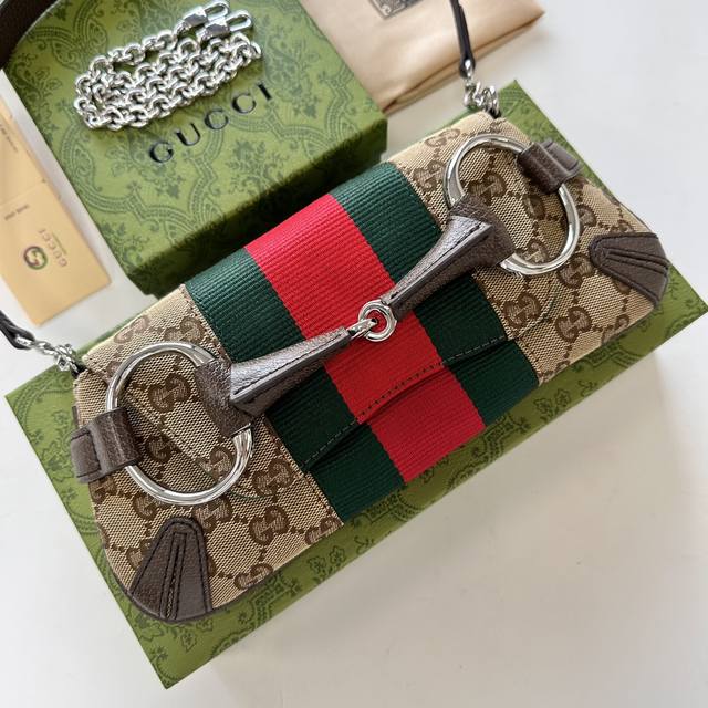 新款Gucci Horsebit Chain系列中号肩背包八色 原版出货！27Cm型号：764339、
