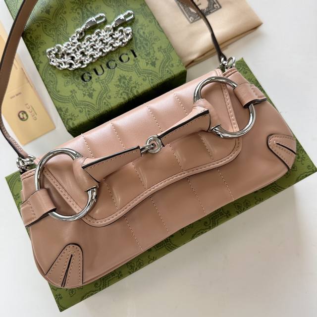 新款Gucci Horsebit Chain系列中号肩背包八色 原版出货！27Cm型号：764339、