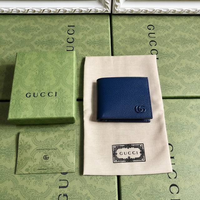 顶配版 配绿盒 G家专柜品质，原单皮质！实物实拍，款号：428726。颜色：蓝色皮！尺寸：11X9Cm！新款出货